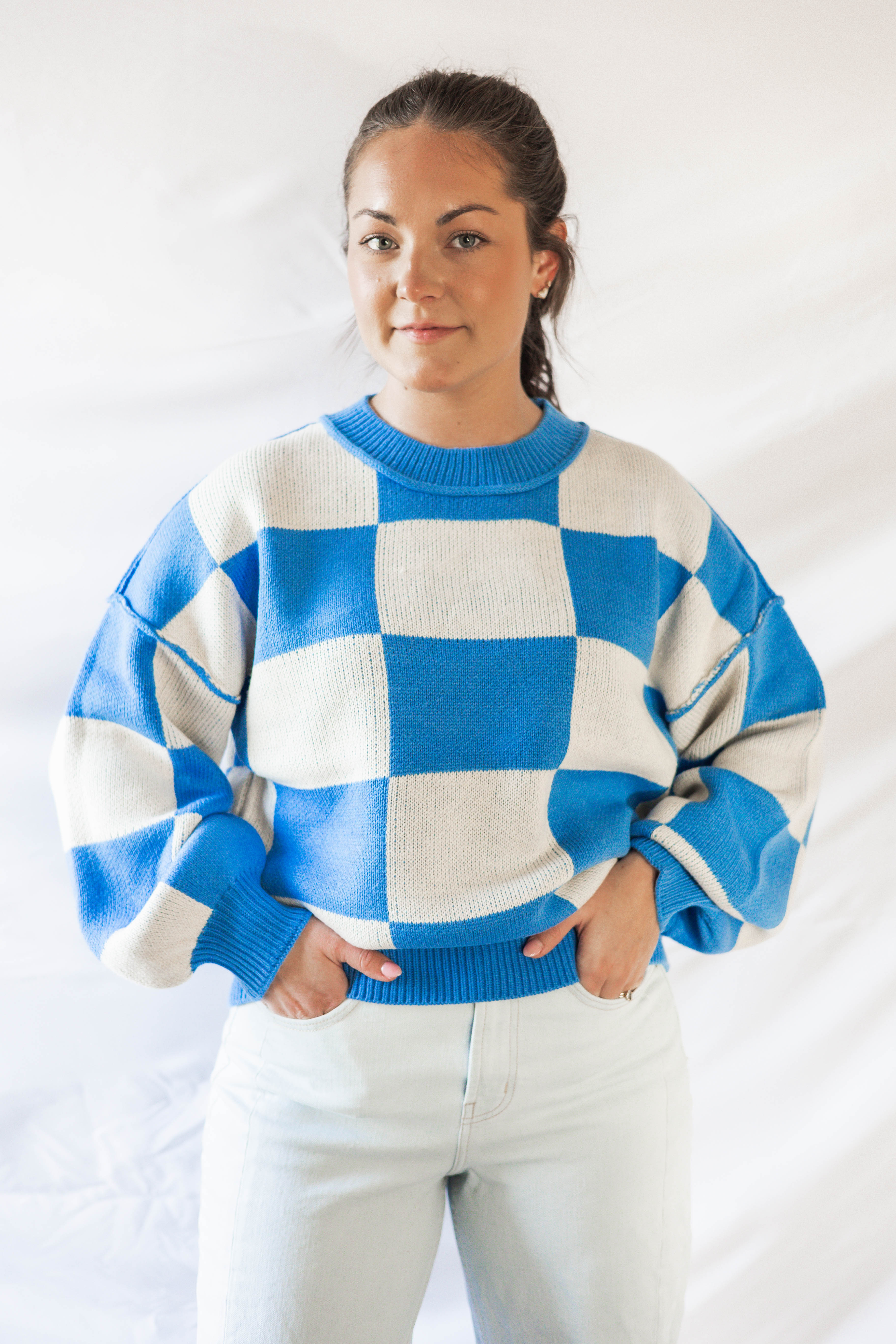 Molly Checkered Sweater