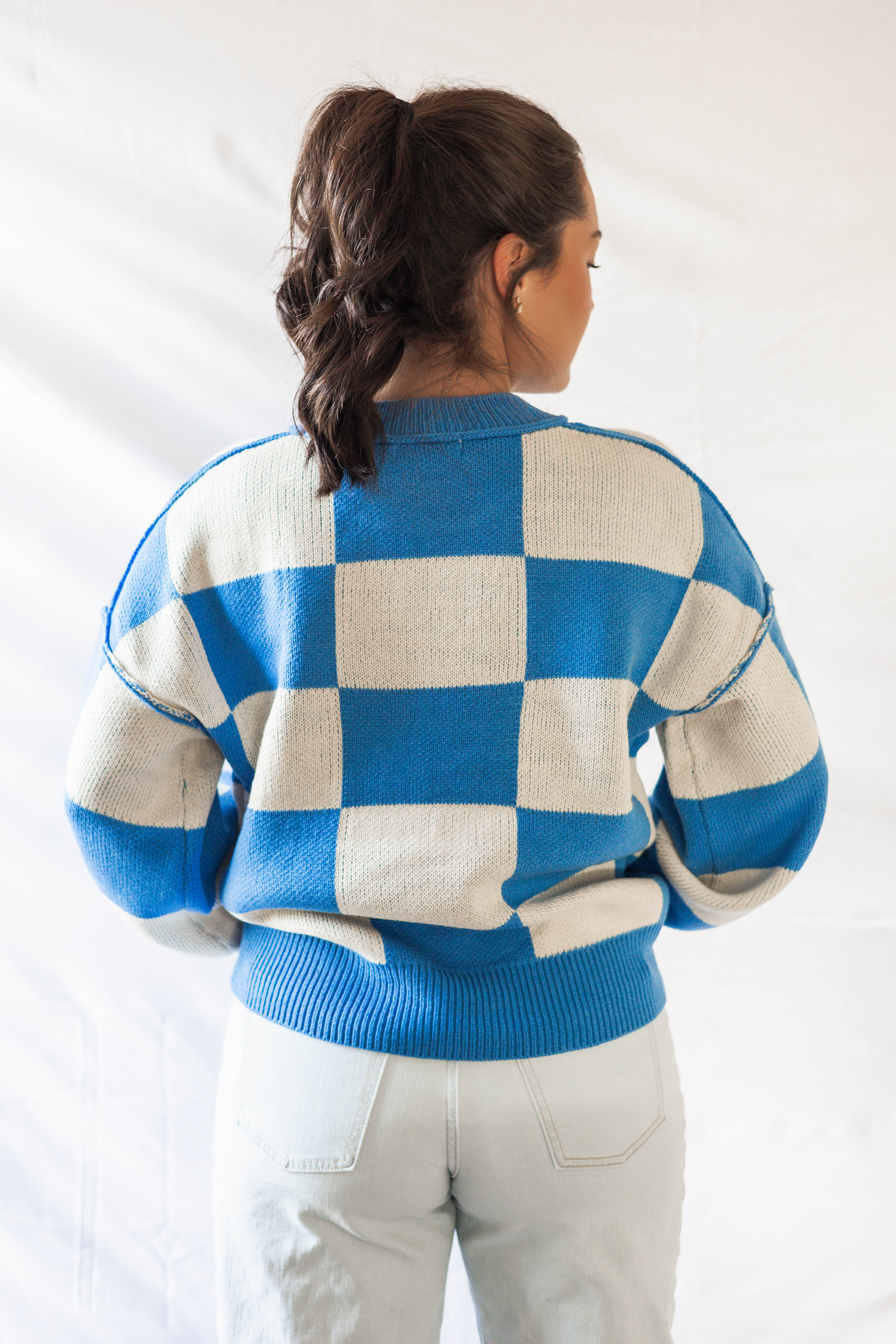 Molly Checkered Sweater