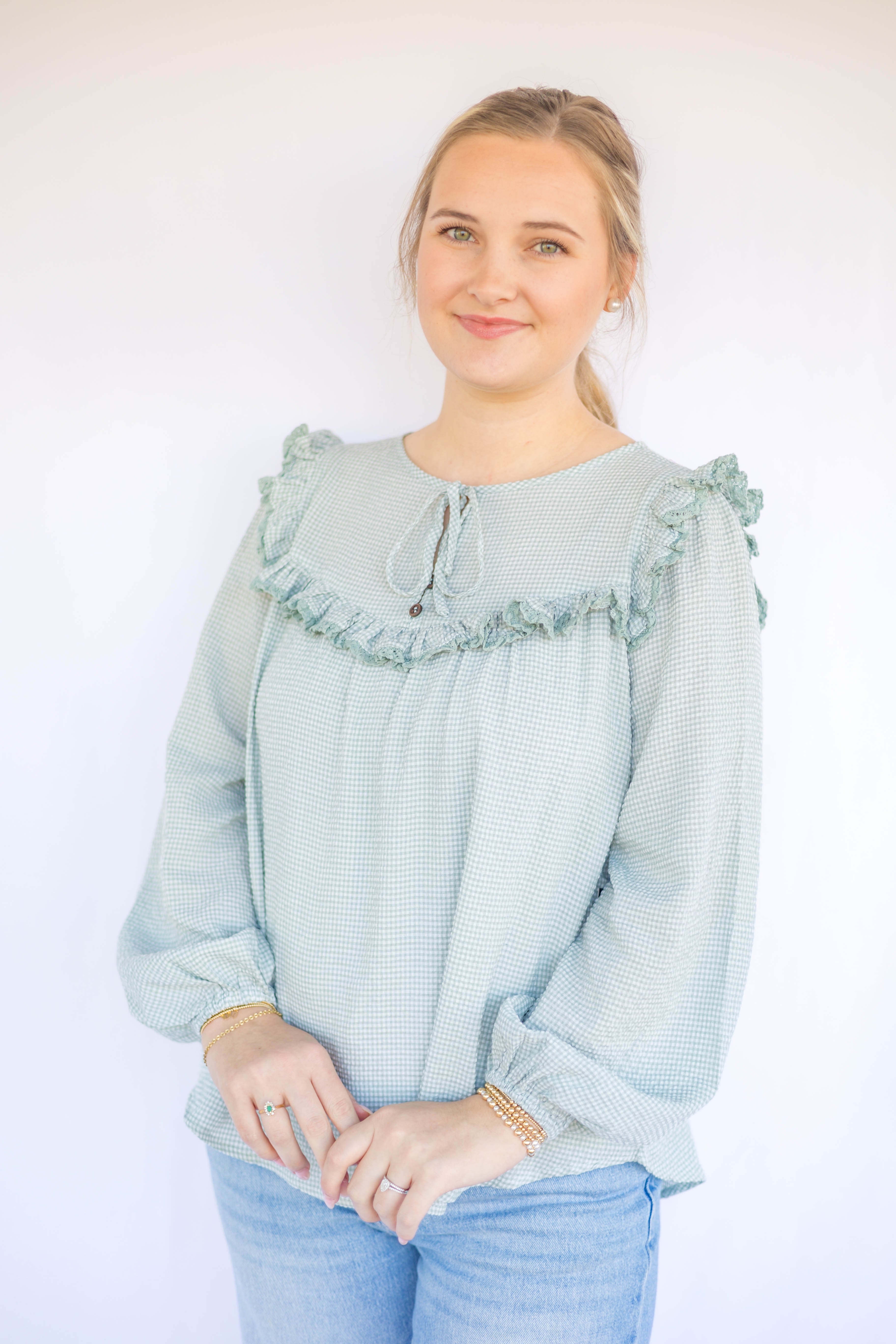 Annabelle Gingham Blouse