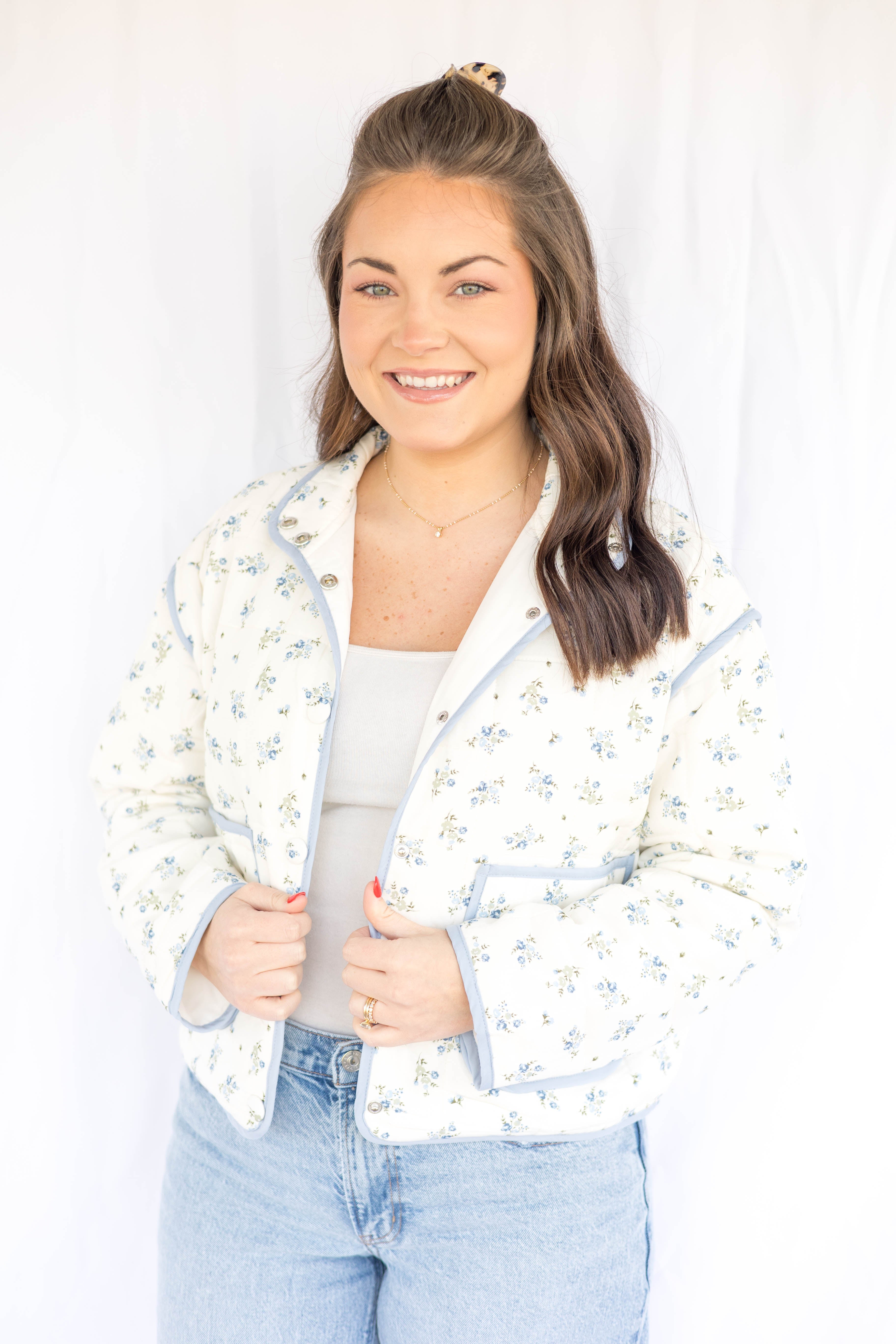 Candace Floral Puffer Jacket