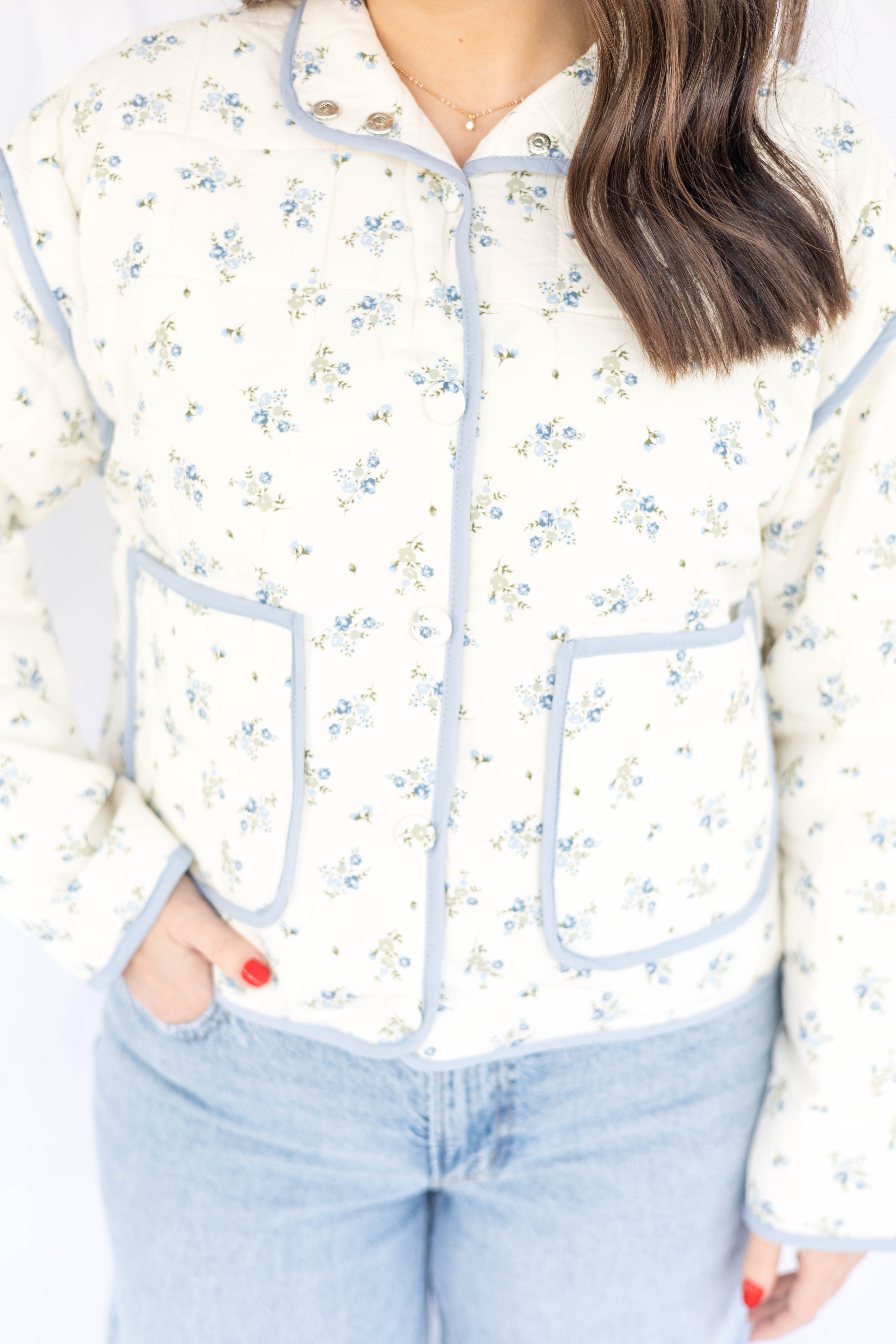 Candace Floral Puffer Jacket