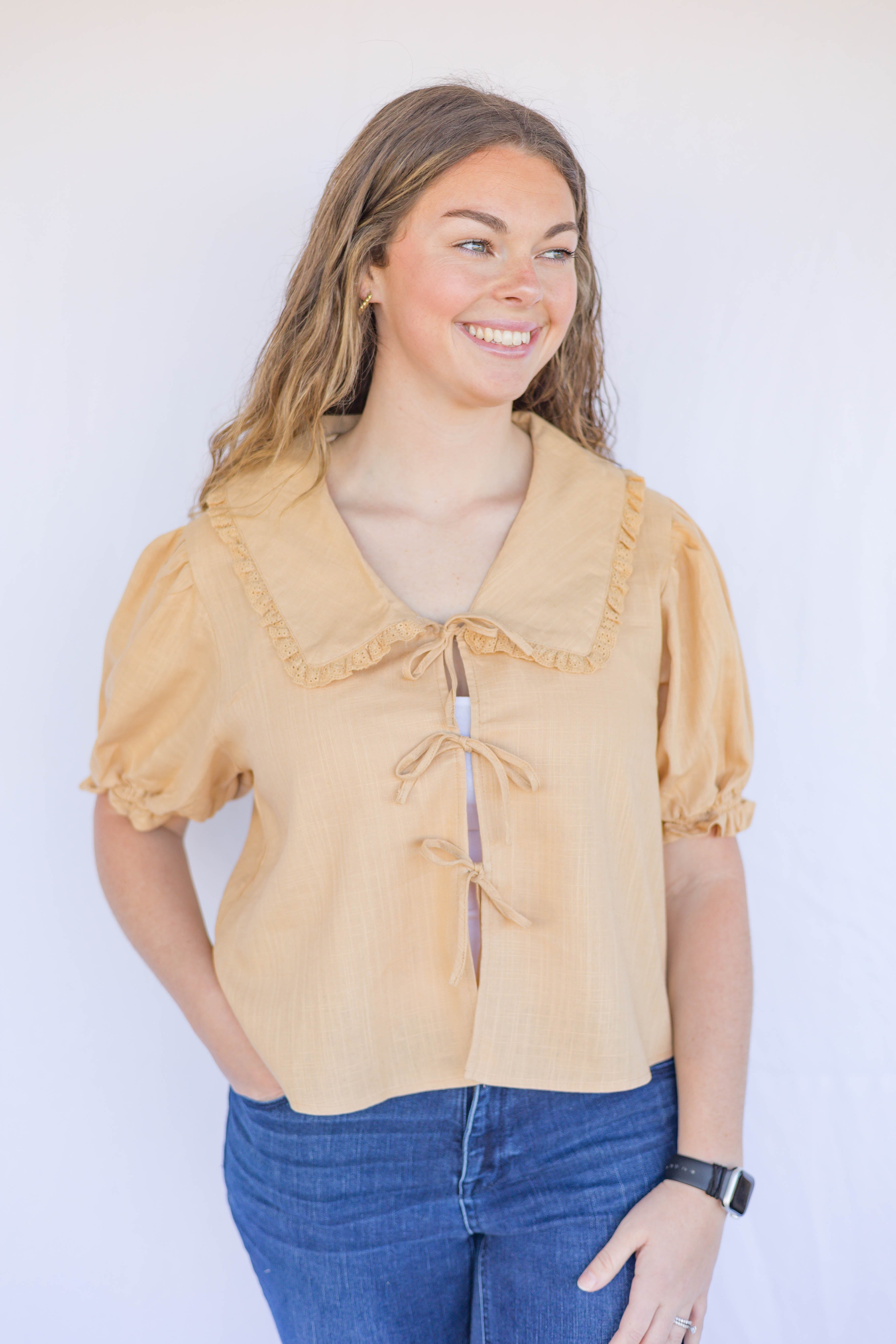 Sandy Tie Blouse