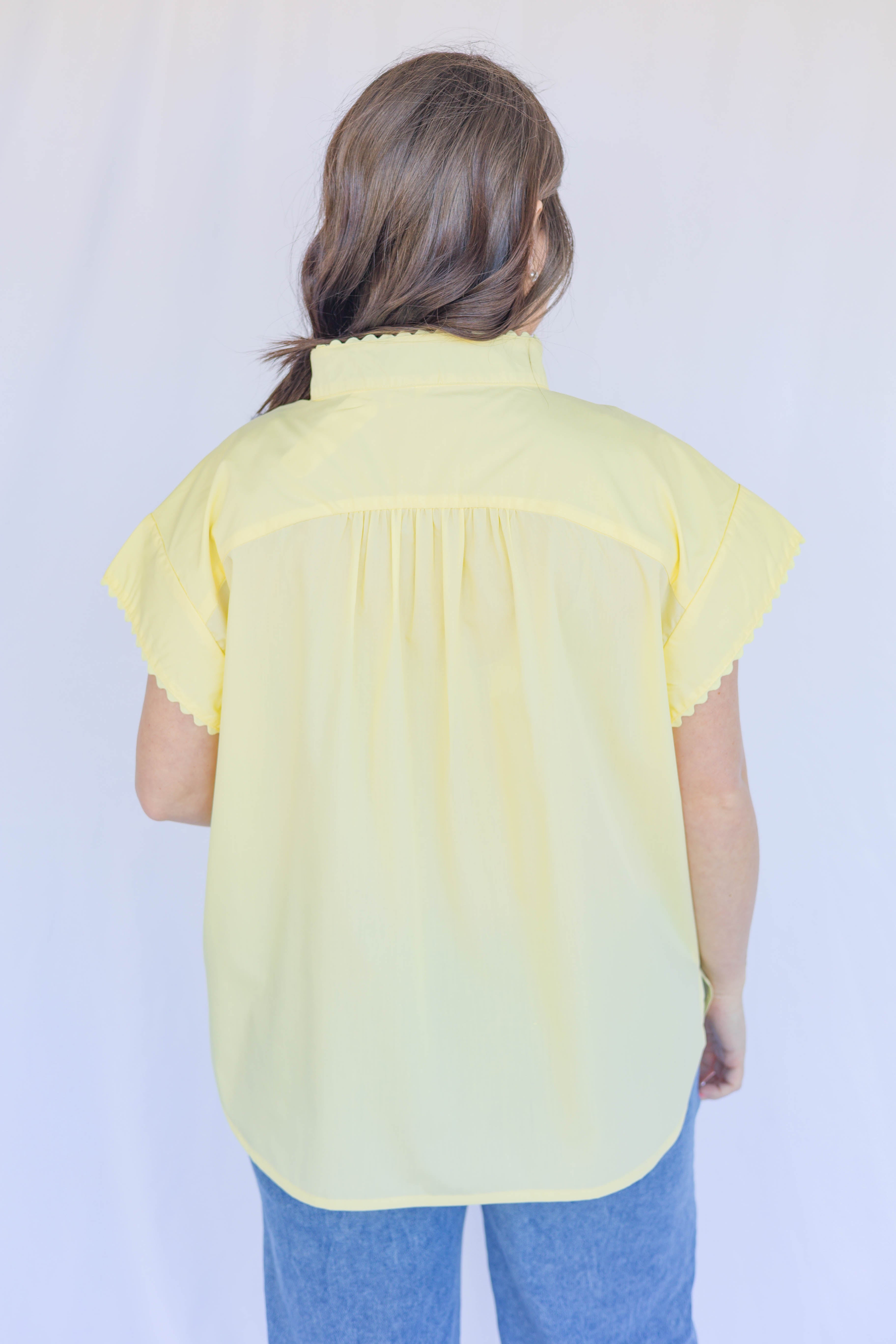 Sunny Scalloped Blouse