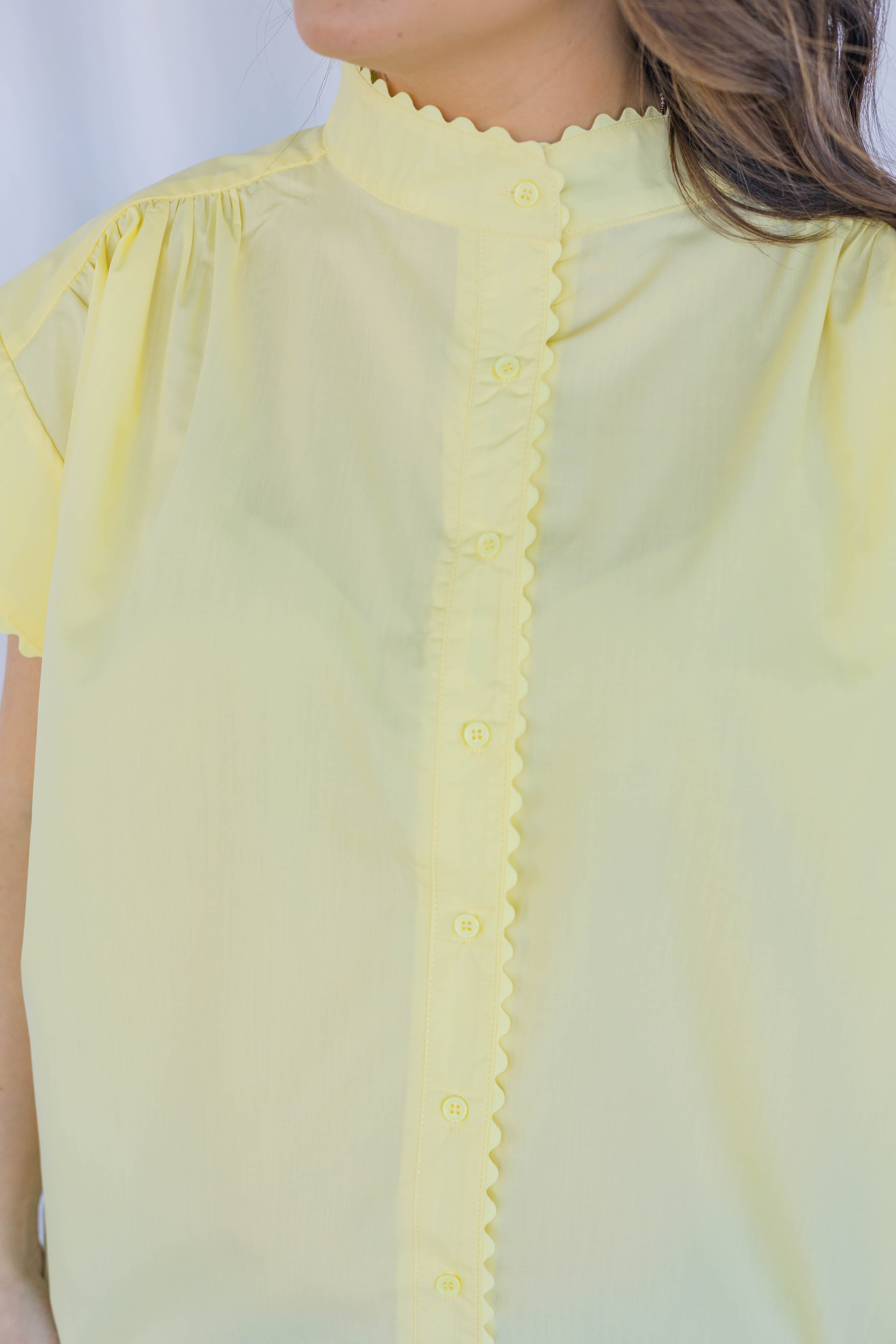 Sunny Scalloped Blouse