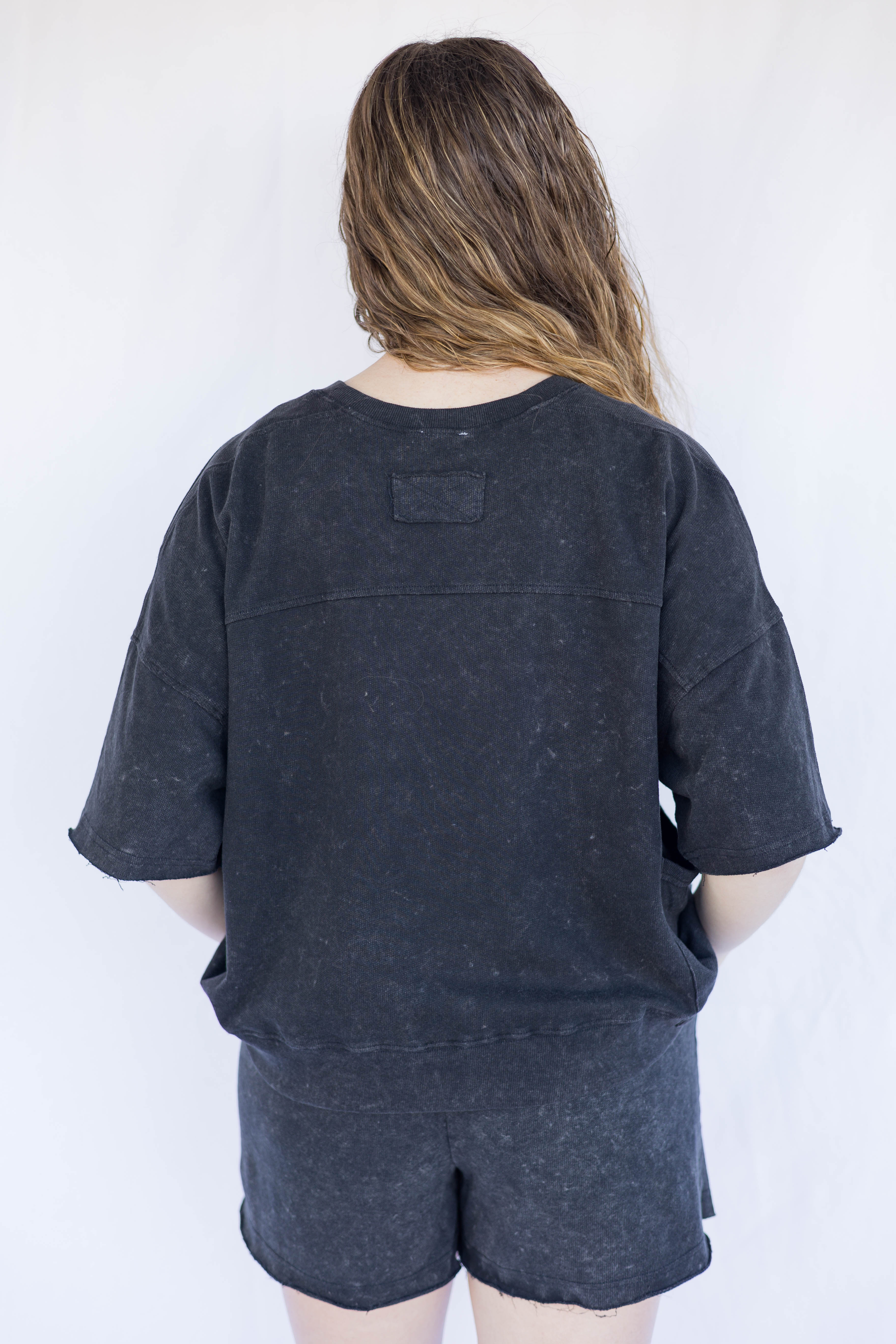 Mandy Washed Top & Shorts Set