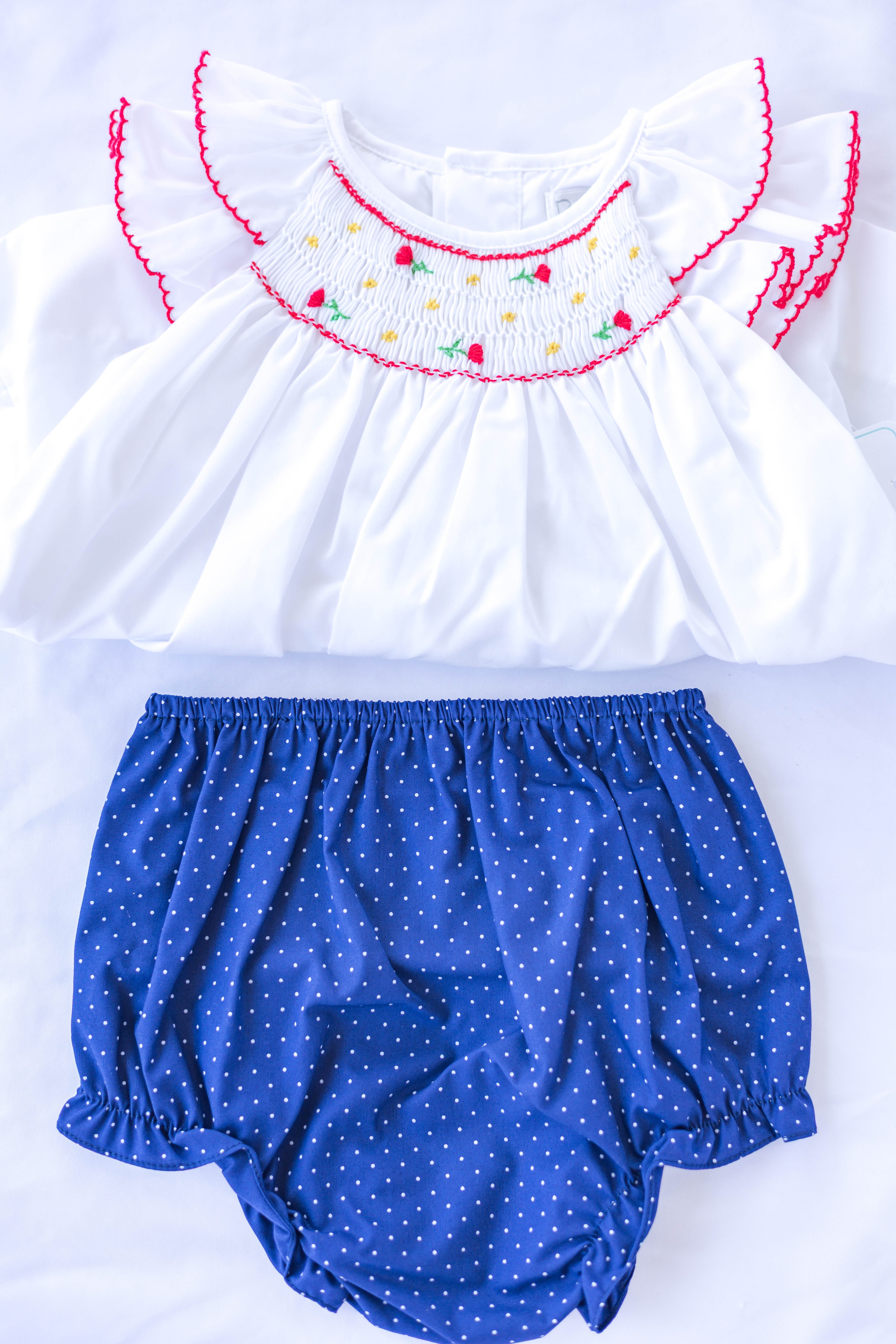 Bailey Smocked Top & Bloomer Set
