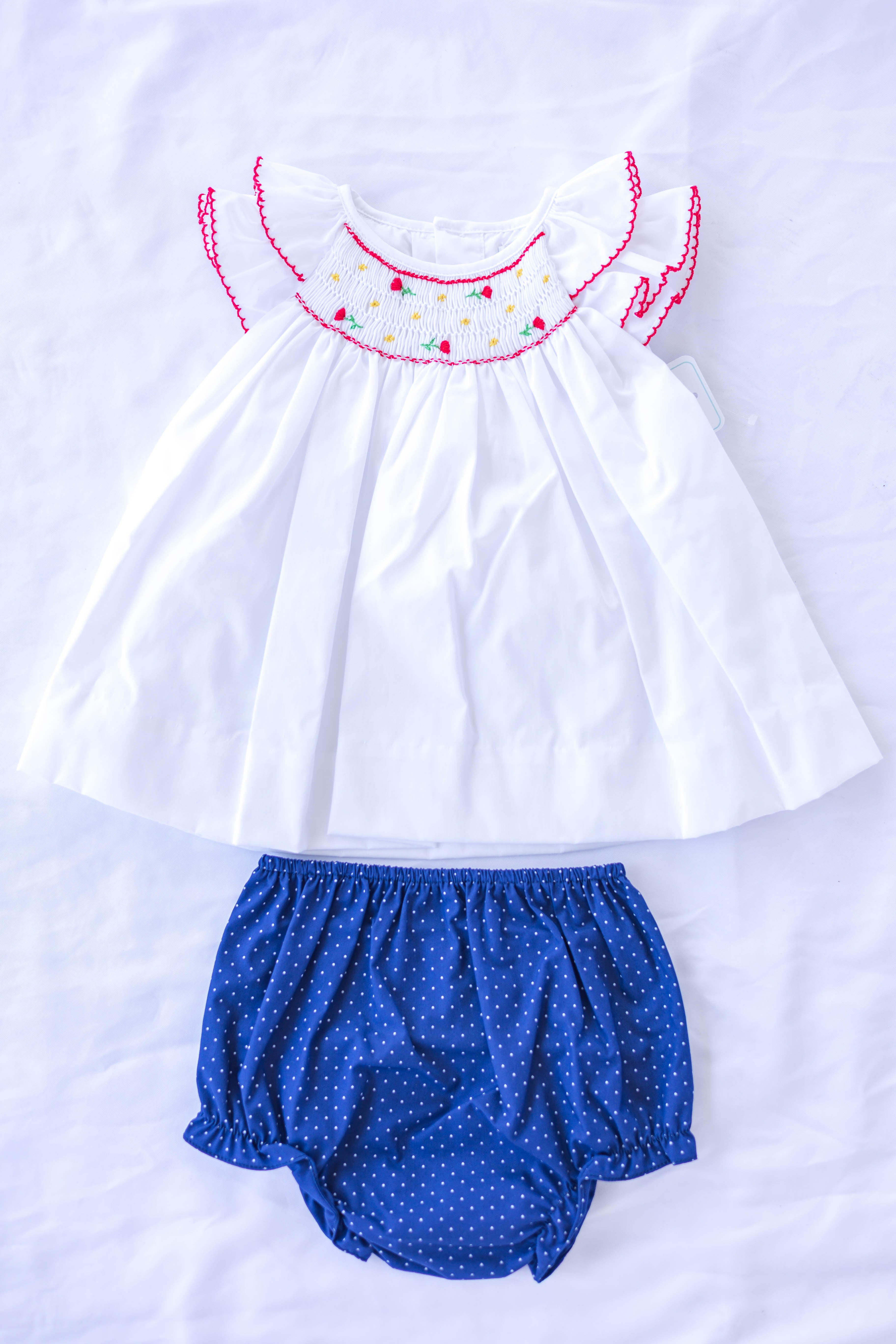 Bailey Smocked Top & Bloomer Set
