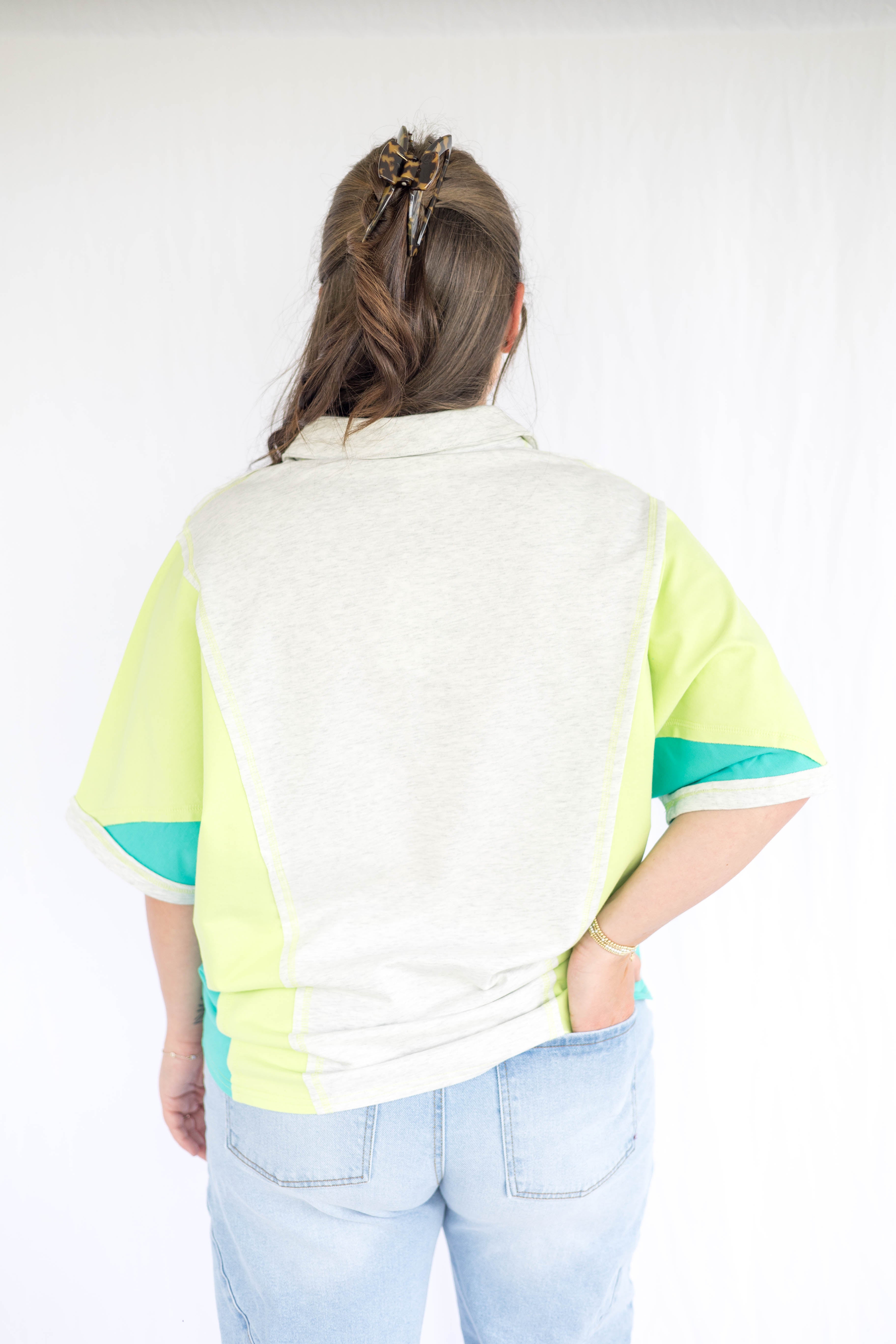 Saige Color Block Top