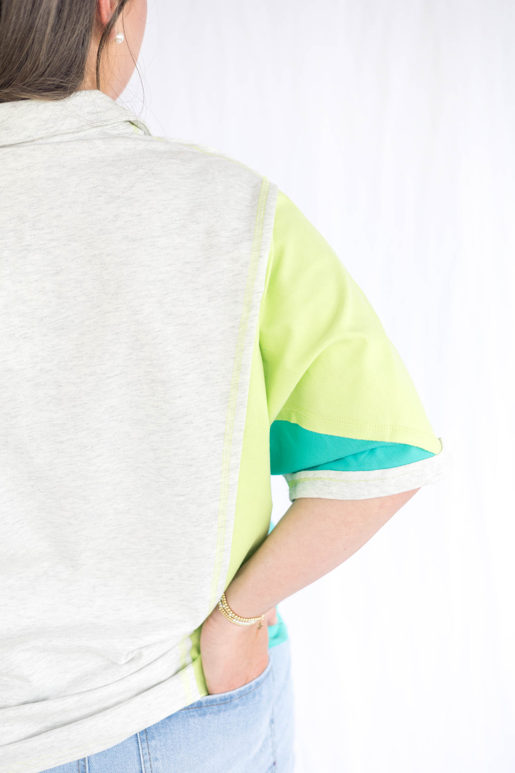 Saige Color Block Top