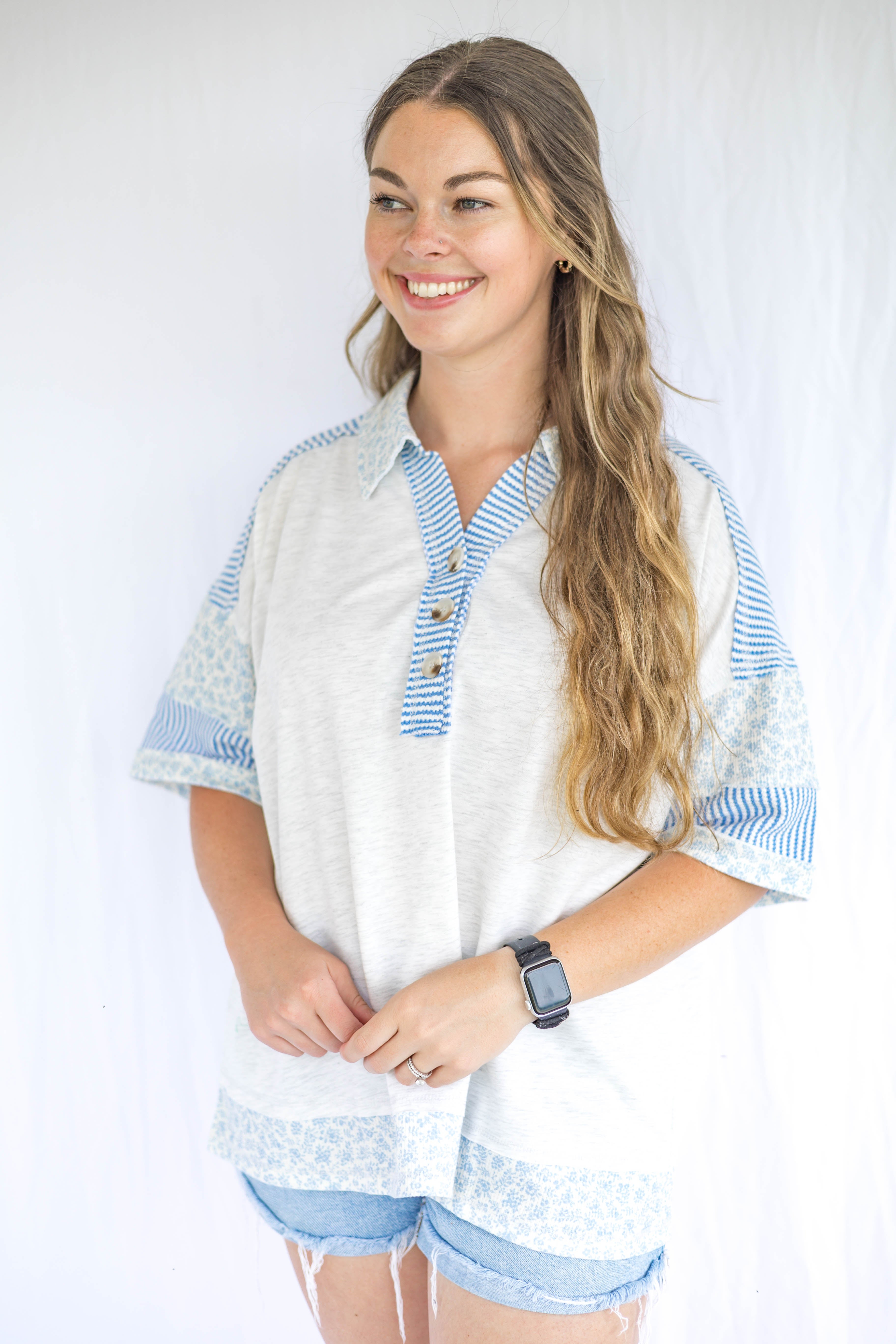 Faith Collared Top