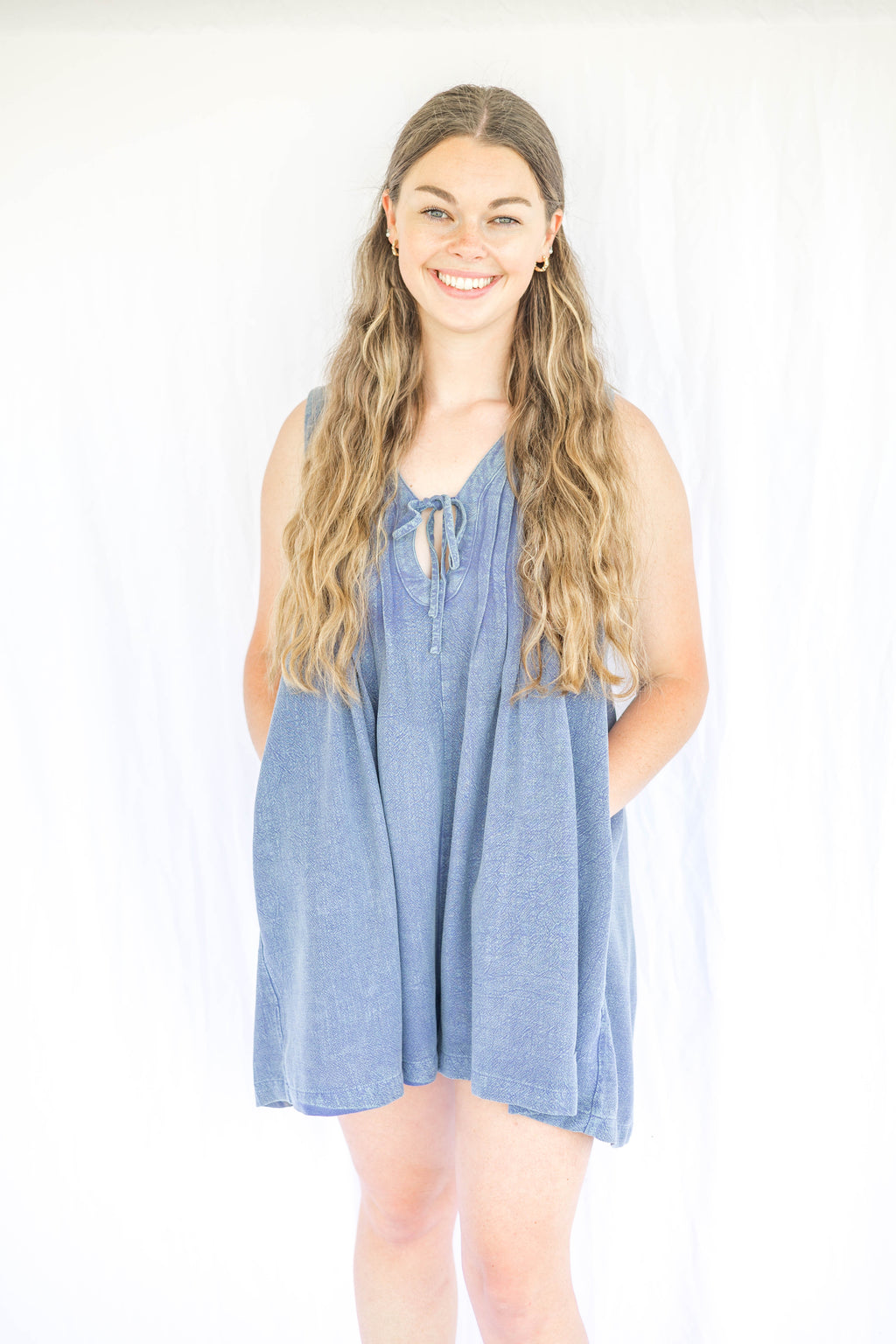 Shay Pleated Romper