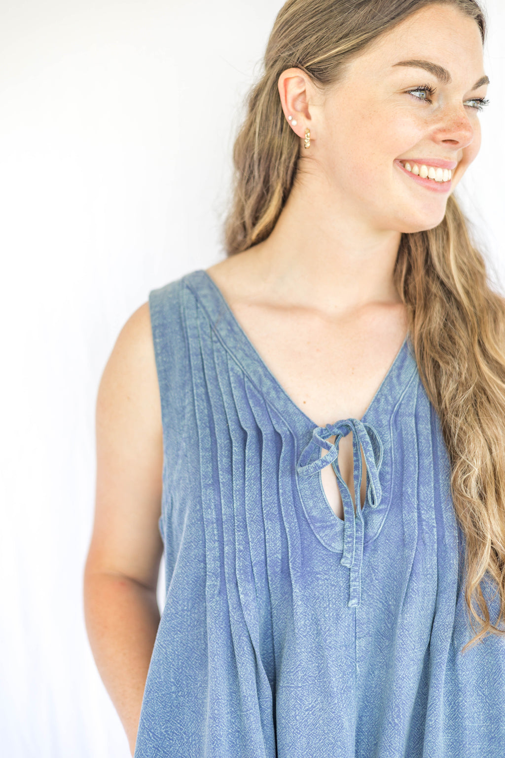 Shay Pleated Romper