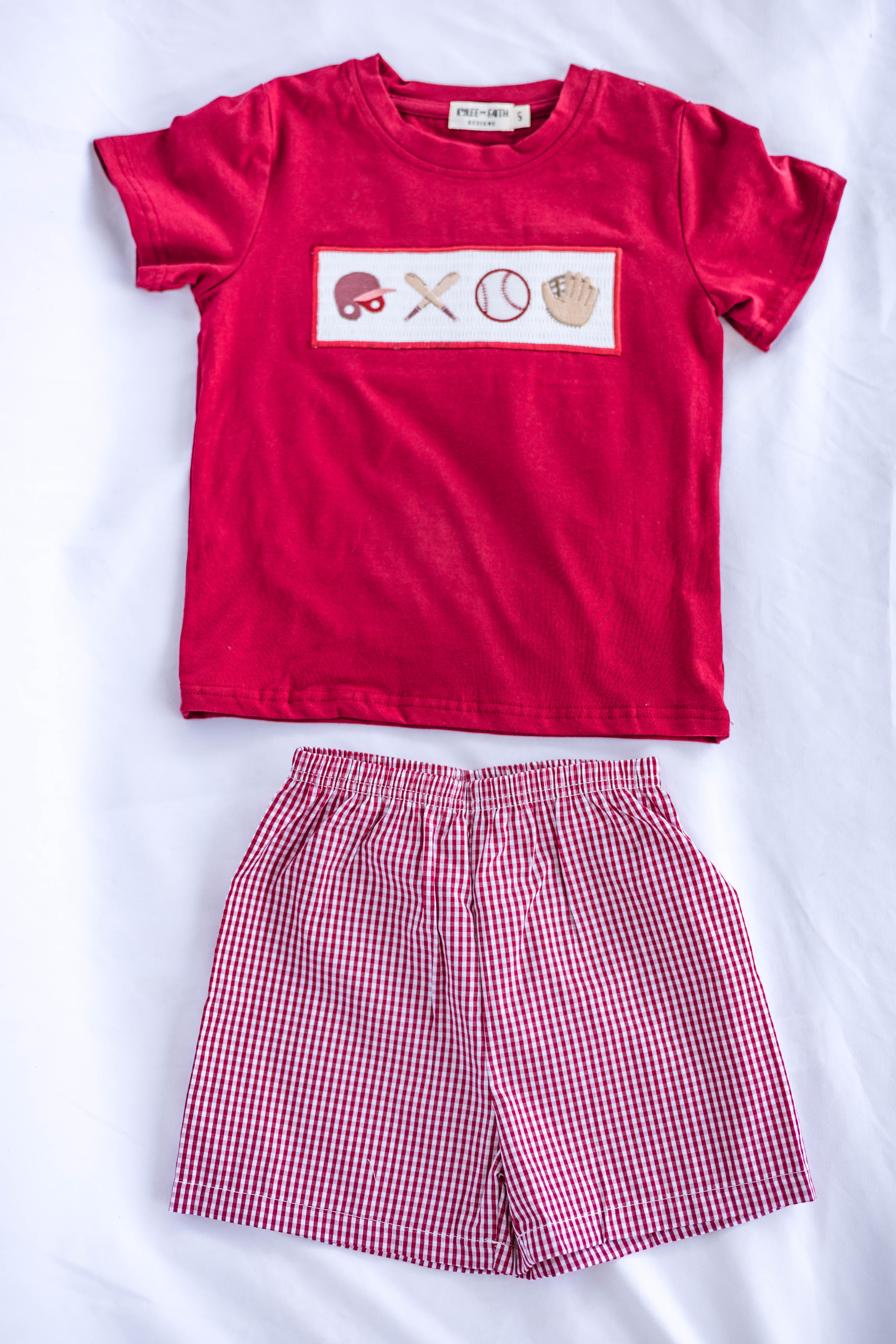 Liam Baseball Shirt & Shorts Set