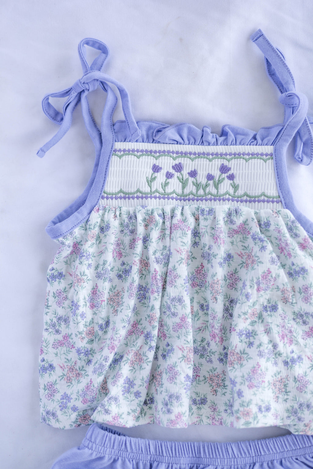 Aven Floral Top & Bloomer Set