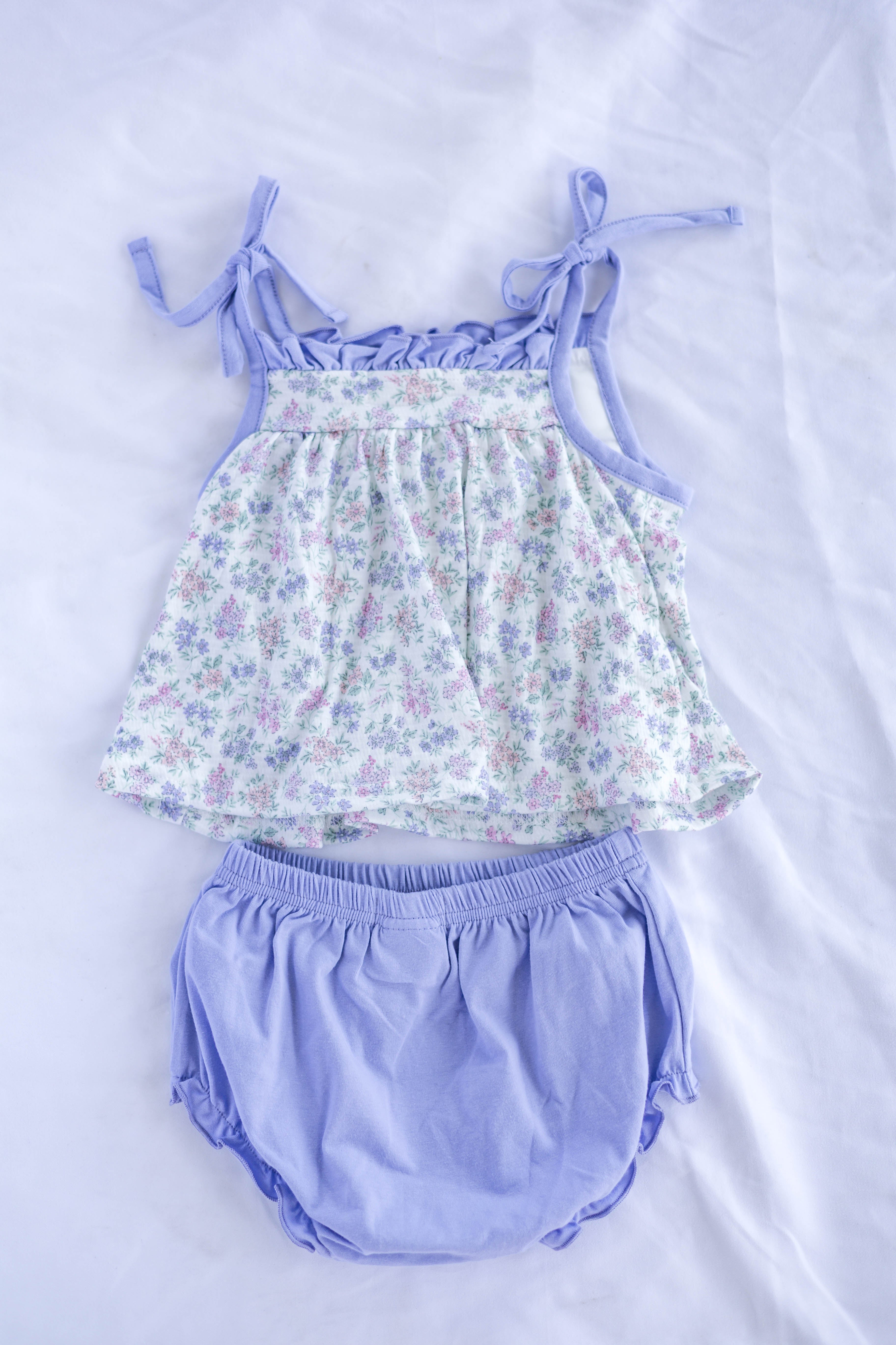 Aven Floral Top & Bloomer Set