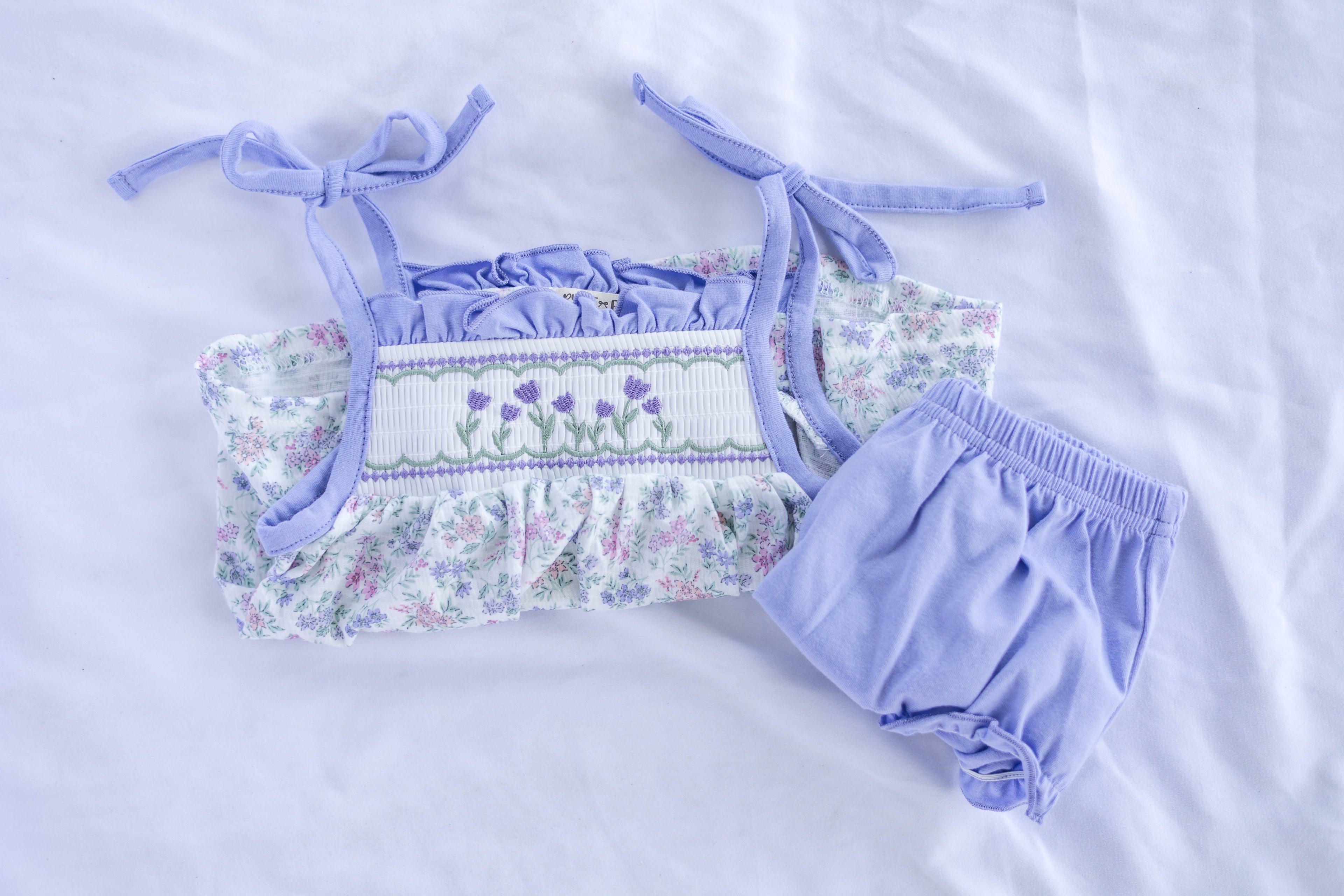 Aven Floral Top & Bloomer Set