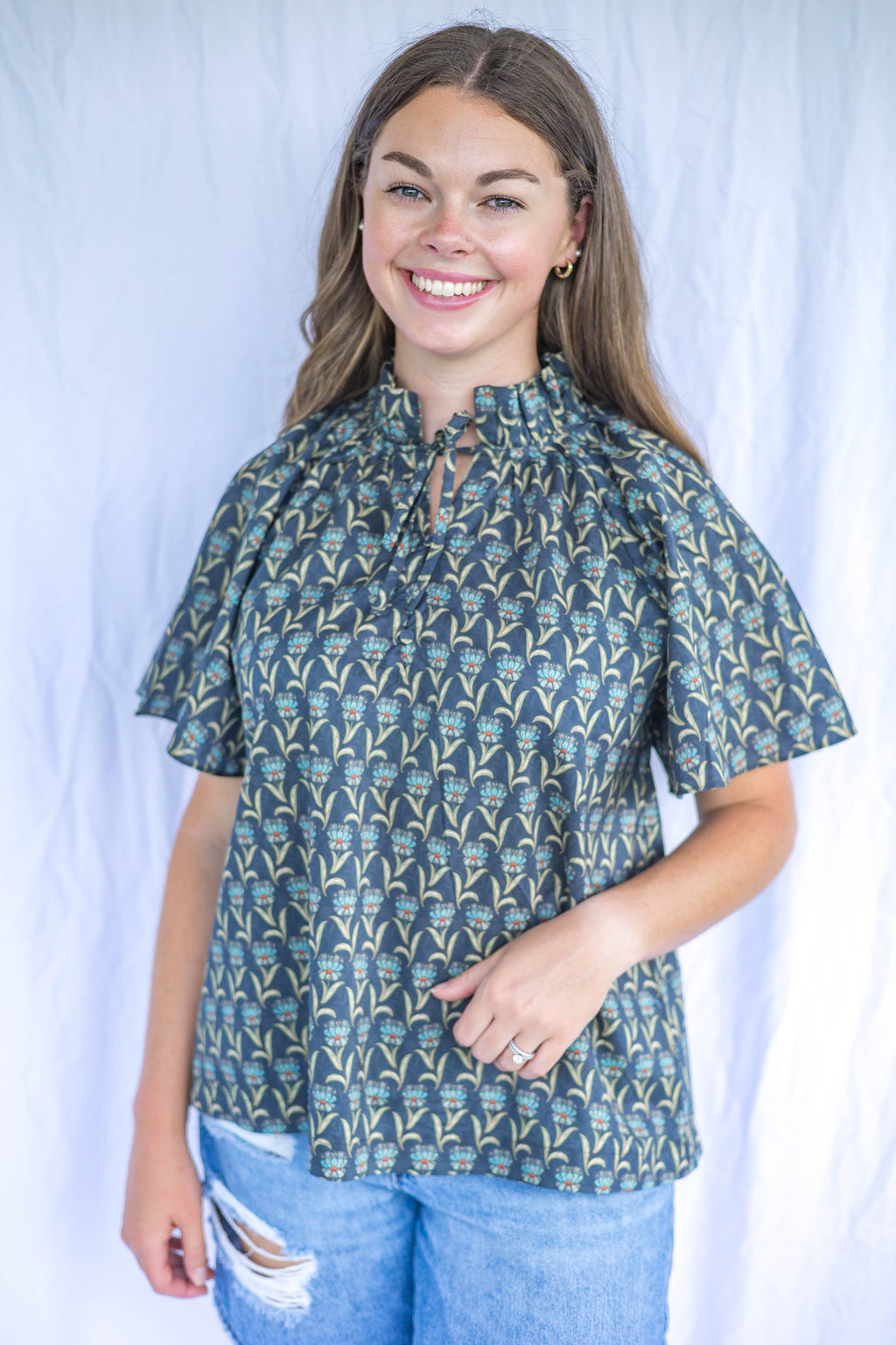 Abigail Printed Blouse