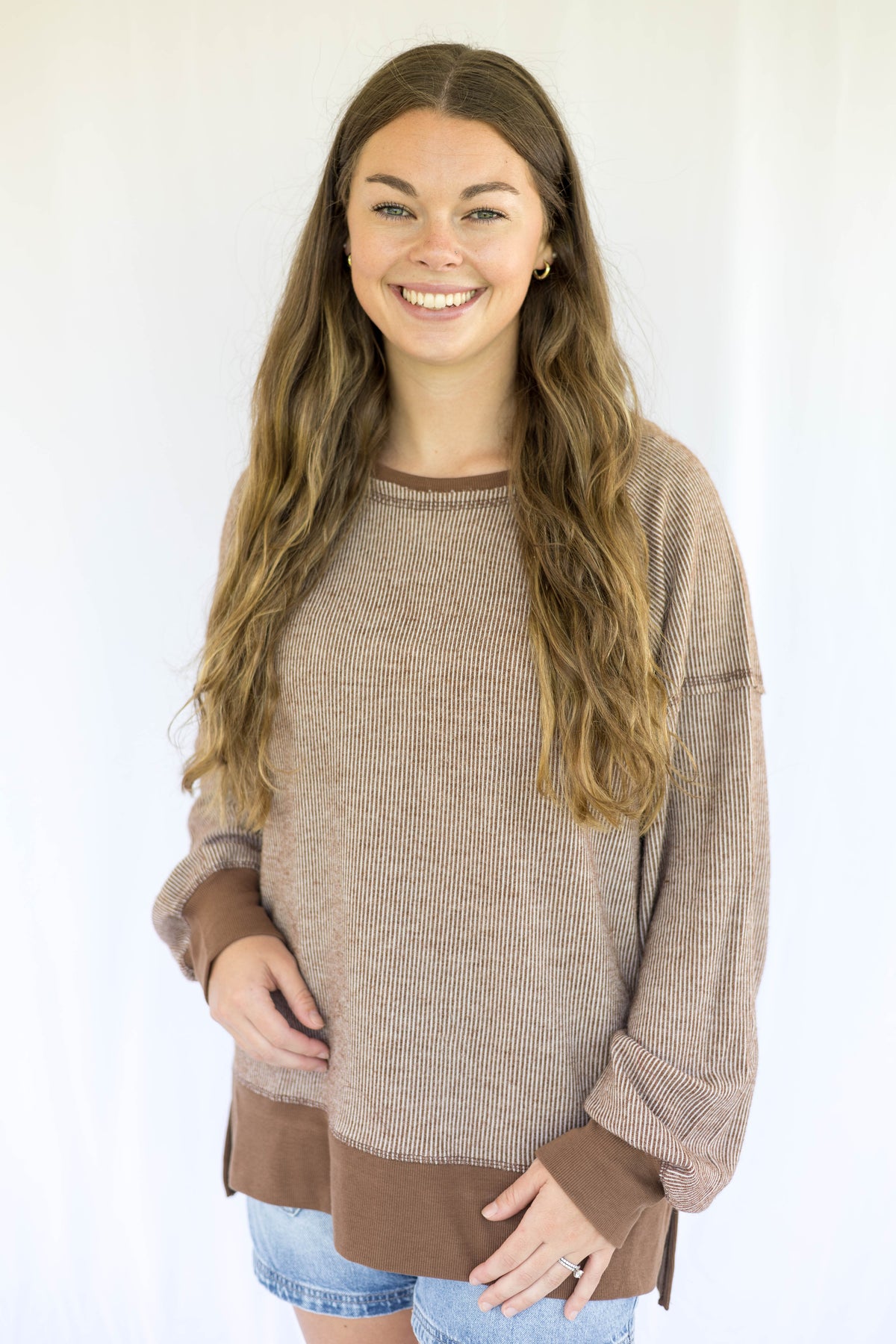 Addison Waffle Pullover